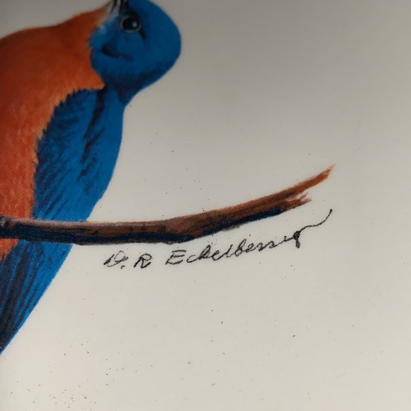 1975 Avon Special Edition American Songbird Bluebird Plate IOB - Picture 2 of 10